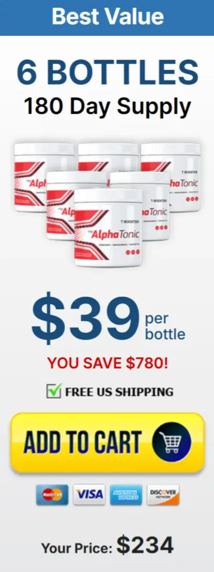 Alpha Tonic price 6 bottle